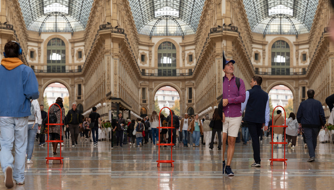 The Orange Capsule at La Rinascente in Milan